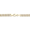 Thumbnail Image 3 of Semi-Solid Diamond-Cut Curb Chain Necklace 5mm 10K Yellow Gold 18&quot;