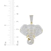 Thumbnail Image 3 of Men's Diamond Elephant Head Charm 3/4 ct tw 10K Yellow Gold