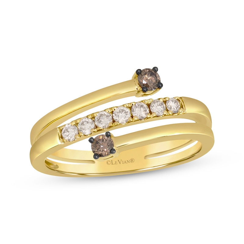 Main Image 1 of Le Vian Good Karma Diamond Bypass Ring 1/3 ct tw 14K Honey Gold