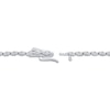 Thumbnail Image 3 of Pear-Shaped & Round-Cut Diamond Drop Necklace 4-5/8 ct tw 14K White Gold 17&quot;