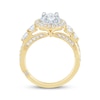 Thumbnail Image 3 of Monique Lhuillier Bliss Oval-Cut Lab-Grown Diamond Engagement Ring 1-1/3 ct tw 18K Two-Tone Gold