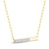 Thumbnail Image 2 of STUDIO BY KAY Diamond Bar Necklace 1/6 ct tw 24K Yellow Gold Vermeil Sterling Silver 18&quot;