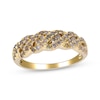 Thumbnail Image 1 of Variable Color Diamonds Twist Ring 5/8 ct tw 10K Yellow Gold