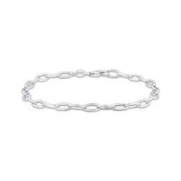 Charmed Memories Cable Chain Bracelet 8.3mm Solid Sterling Silver 7.5&quot;