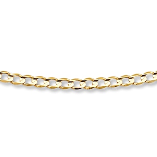 Men's 14K Rose Gold Curb Link Bracelet - Apples of Gold Jewelry