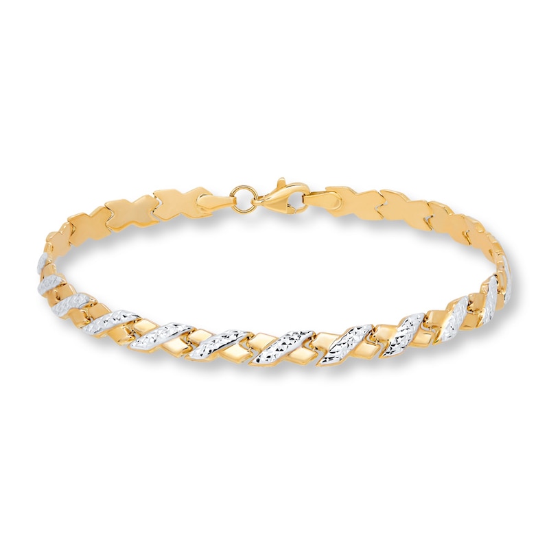 Link Bracelet 10K Yellow Gold 7.5"