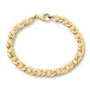 Thumbnail Image 1 of Semi-Solid Anchor Link Bracelet 10K Yellow Gold 8.5&quot;