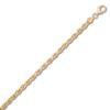 Thumbnail Image 2 of Textured Solid Rope Chain Bracelet 10K Yellow Gold 8.5&quot;