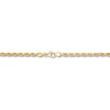 Thumbnail Image 3 of Textured Solid Rope Chain Bracelet 10K Yellow Gold 8.5&quot;