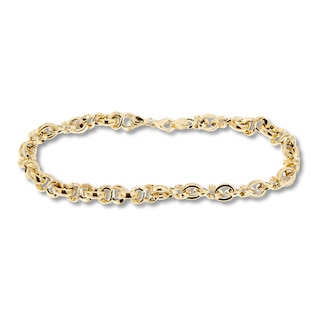 Rope Chain Bracelet 14K Yellow Gold 8 Length