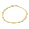 Thumbnail Image 1 of Hollow Herringbone Bracelet 10K Yellow Gold 7.25&quot;