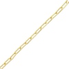 Thumbnail Image 2 of Hollow Paperclip Bracelet 10K Yellow Gold 7.5&quot;