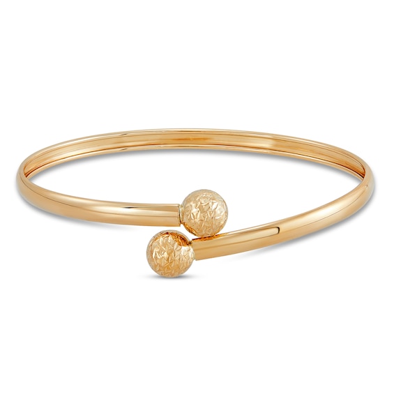 Cannes Ball Adjustable Bracelet - 10 mm Yellow Gold – Golden Tangerine