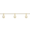 Thumbnail Image 1 of Diamond Pear Anklet 10K Yellow Gold
