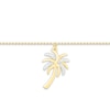 Thumbnail Image 2 of Diamond Palm Tree Anklet 10K Yellow Gold