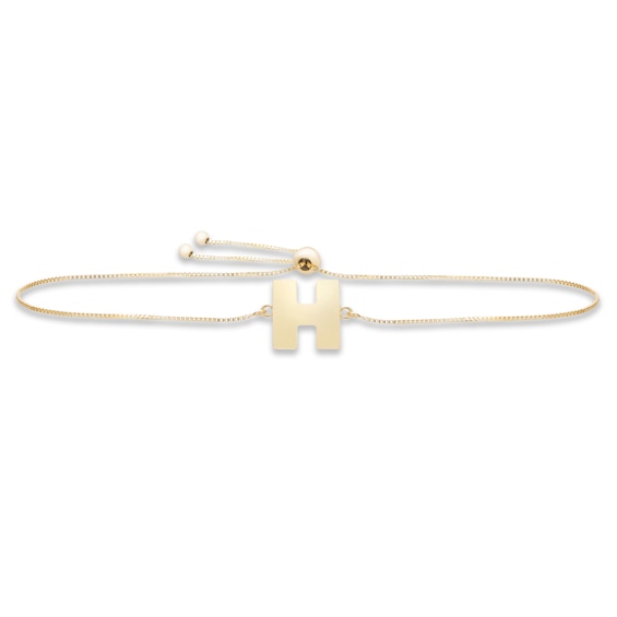 Gold Letter H Bracelet