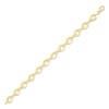 Thumbnail Image 3 of Diamond-Cut Hollow Link Bracelet 14K Yellow Gold 7.5&quot;