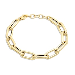 Paperclip Bracelet 10K Yellow Gold 8&quot;