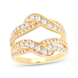 Diamond Twist Enhancer Ring 1 ct tw 14K Yellow Gold