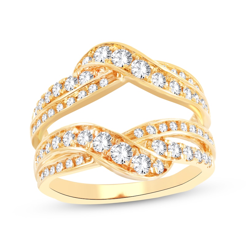 Main Image 1 of Diamond Twist Enhancer Ring 1 ct tw 14K Yellow Gold