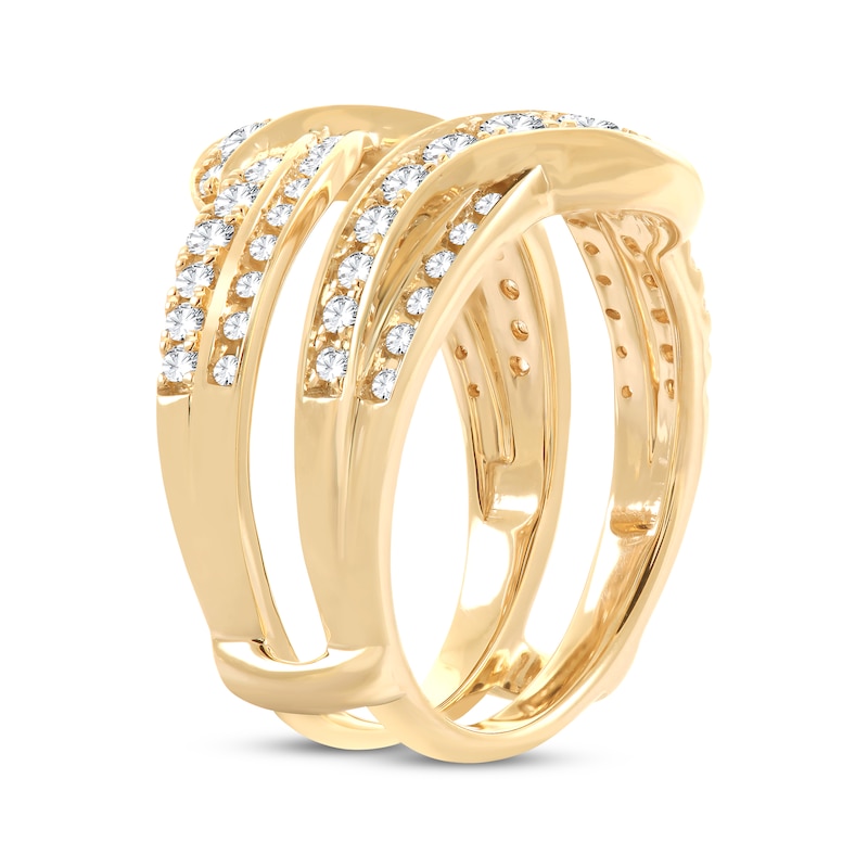 Main Image 2 of Diamond Twist Enhancer Ring 1 ct tw 14K Yellow Gold