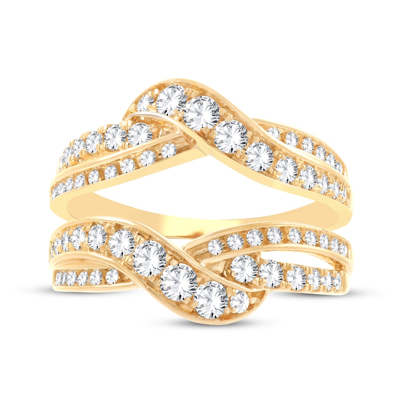 Main Image 3 of Diamond Twist Enhancer Ring 1 ct tw 14K Yellow Gold