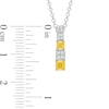Thumbnail Image 1 of Le Vian Sunny Yellow Diamond Necklace 3/8 ct tw 14K Two-Tone Gold 19"