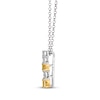 Thumbnail Image 2 of Le Vian Sunny Yellow Diamond Necklace 3/8 ct tw 14K Two-Tone Gold 19"