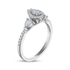 Thumbnail Image 5 of Pear-Shaped Diamond Three-Stone Engagement Ring 1/3 ct tw 14K White Gold