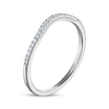 Thumbnail Image 9 of Diamond Contoured Wedding Band 1/10 ct tw 14K White Gold