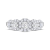 Thumbnail Image 3 of THE LEO Diamond Round-Cut Anniversary Band 1 ct tw 14K White Gold