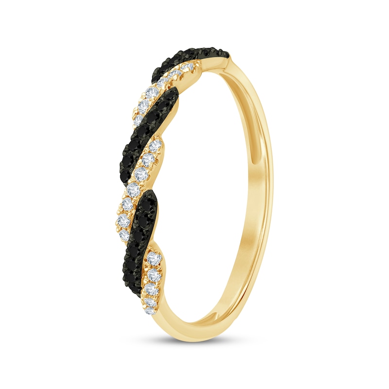 ADA Band, Gold 6.5 / Yellow Gold / Black Diamonds