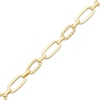 Thumbnail Image 1 of Oval Link Twist Bracelet 10K Yellow Gold 7.5"