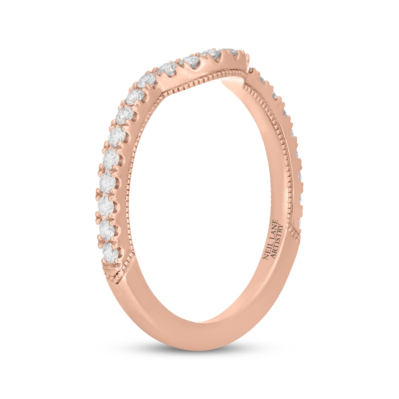 Main Image 2 of Neil Lane Artistry Lab-Grown Diamond Contour Wedding Band 1/3 ct tw 14K Rose Gold