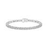 Thumbnail Image 1 of White Lab-Created Sapphire Link Bracelet Sterling Silver 7.25&quot;