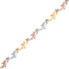 Thumbnail Image 2 of Dolphin Link Bracelet 10K Tri-Tone Gold 7.25&quot;