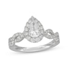 Thumbnail Image 0 of Neil Lane Artistry Pear-Shaped Halo Lab-Grown Diamond Engagement Ring 1-1/2 ct tw 14K White Gold