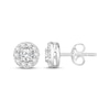 Thumbnail Image 1 of Diamond Halo Stud Earrings 1 ct tw 10K White Gold