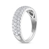 Thumbnail Image 2 of THE LEO Ideal Cut Diamond Three-Row Anniversary Ring 1 ct tw 14K White Gold