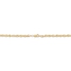 Thumbnail Image 1 of Solid Glitter Rope Chain Bracelet 3.8mm 10K Yellow Gold 9"