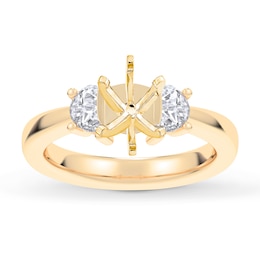 Lab-Created Diamonds by KAY Engagement Ring Setting 1/5 ct tw 14K Yellow Gold