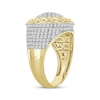 Thumbnail Image 2 of Linked Always Men's Diamond Chain Link Border Ring 1-1/2 ct tw 10K Yellow Gold