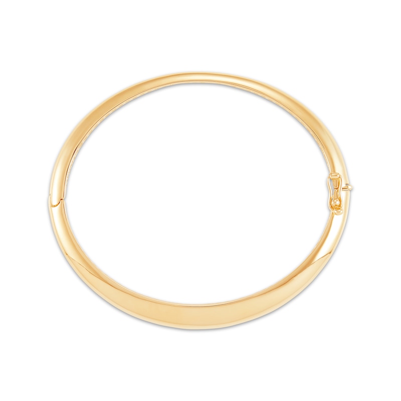 Main Image 2 of Domed Bangle Bracelet 14K Yellow Gold