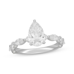 Neil Lane Artistry Pear-Shaped Lab-Created Diamond Engagement Ring 2-1/3 ct tw 14K White Gold