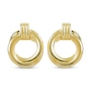 Thumbnail Image 2 of Hollow Open Circle Earrings 14K Yellow Gold