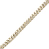 Thumbnail Image 1 of Semi-Solid Diamond-Cut Curb Chain Bracelet 5mm 10K Yellow Gold 7.5"