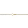 Thumbnail Image 3 of &quot;Love&quot; Station Anklet 10K Yellow Gold 10&quot;