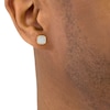 Thumbnail Image 3 of Lab-Grown Diamonds by KAY Men's Multi-Stone Cushion Stud Earrings 1 ct tw 10K Yellow Gold