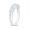 Thumbnail Image 2 of Lab-Grown Diamonds by KAY Marquise & Round-Cut Two-Row Contour Ring 3/4 ct tw 14K White Gold