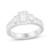 Thumbnail Image 1 of Memories Moments Magic Emerald-Cut Diamond Three-Stone Engagement Ring 1 ct tw 14K White Gold